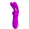 VIBRADOR Y SUCCIONADOR DE CLITORIS 7 FUNCIONES SILICONA USB RECARGABLE 16CM X 4CM
