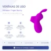 VIBRADOR RECARGABLE  FINGER BUNNY 7 FUNC USB 10CM X 3CM