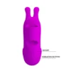 VIBRADOR RECARGABLE  FINGER BUNNY 7 FUNC USB 10CM X 3CM