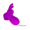VIBRADOR RECARGABLE  FINGER BUNNY 7 FUNC USB 10CM X 3CM