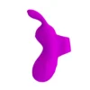 VIBRADOR RECARGABLE  FINGER BUNNY 7 FUNC USB 10CM X 3CM