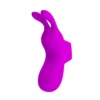 VIBRADOR RECARGABLE  FINGER BUNNY 7 FUNC USB 10CM X 3CM