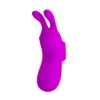VIBRADOR RECARGABLE  FINGER BUNNY 7 FUNC USB 10CM X 3CM