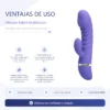 VIBRADOR TRACY MULTIFUNCION SILICONA 19CM X 3.5CM