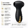 SUCCIONADOR GOLD  ROYAL PLEASURE SUCCIONADOR DE CLITORIS 7 FUNCIONES SILICONA USB RECARGABLE 13CM X 4CM