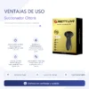 SUCCIONADOR GOLD  ROYAL PLEASURE SUCCIONADOR DE CLITORIS 7 FUNCIONES SILICONA USB RECARGABLE 13CM X 4CM