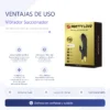 VIBRADOR GOLD ROYAL PLEASURE SUCCIONADOR DE CLITORIS 7 FUNCIONES SILICONA USB RECARGABLE 19CM X 3,6CM