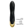 VIBRADOR GOLD ROYAL PLEASURE SUCCIONADOR DE CLITORIS 7 FUNCIONES SILICONA USB RECARGABLE 19CM X 3,6CM