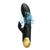VIBRADOR GOLD ROYAL PLEASURE SUCCIONADOR DE CLITORIS 7 FUNCIONES SILICONA USB RECARGABLE 19CM X 3,6CM