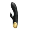 VIBRADOR GOLD ROYAL PLEASURE SUCCIONADOR DE CLITORIS 7 FUNCIONES SILICONA USB RECARGABLE 19CM X 3,6CM