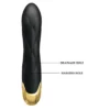 VIBRADOR GOLD ROYAL PLEASURE SUCCIONADOR DE CLITORIS 7 FUNCIONES SILICONA USB RECARGABLE 19CM X 3,6CM