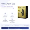 VIBRADOR GOLD ROYAL PLEASURE SUCCIONADOR DE CLITORIS 7 FUNCIONES SILICONA USB RECARGABLE 19CM X 3,3CM