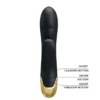 VIBRADOR GOLD ROYAL PLEASURE SUCCIONADOR DE CLITORIS 7 FUNCIONES SILICONA USB RECARGABLE 19CM X 3,3CM