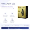 VIBRADOR GOLD  ROYAL PLEASURE DOBLE ESTIMULACIÓN CON 7 FUNCIONES EN SILICONA LÍQUIDA USB RECARGABLE