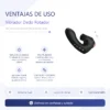VIBRADOR DEDO NORTON ROTADOR RECARGABLE USB MULTIFUNCION
