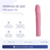 VIBRADOR VIC 10 FUNCIONES SILICONA