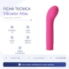 VIBRADOR ATLAS 10 FUNC 15CM X 2CM