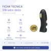 VIBRADOR DEDO ELECTRIC SHOCK USB RECARGABLE 7 FUNC 10CM X 4CM
