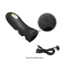 VIBRADOR DEDO ELECTRIC SHOCK USB RECARGABLE 7 FUNC 10CM X 4CM