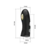 VIBRADOR DEDO ELECTRIC SHOCK USB RECARGABLE 7 FUNC 10CM X 4CM