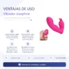 VIBRADOR JOSEPHINE CONTROL REMOTO SILICONA MULTIFUNCION