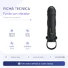 FUNDA CON VIBRADOR Y EXTENSIÓN EXTIENDE 2CM - 14CM X 3CM SILICONA