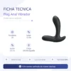 CONSOLADOR PLUG ANAL BACKIE USB RECARGABLE 30 FUNCIONES 12CM X 3,5CM