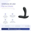 CONSOLADOR PLUG ANAL BACKIE USB RECARGABLE 30 FUNCIONES 12CM X 3,5CM