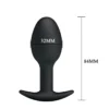 PLUG ANAL SILICONA CON BOLA INTERIOR 8,4 CM X 3CM
