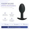 PLUG ANAL SILICONA CON BOLA INTERIOR 8,4 CM X 3CM