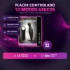 VIBRADOR ANAL SILICONA MULTIFUNCION  12CM X 3CM