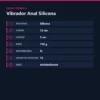 VIBRADOR ANAL SILICONA MULTIFUNCION  12CM X 3CM
