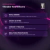 VIBRADOR ANAL SILICONA MULTIFUNCION  12CM X 3CM