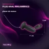 CONSOLADOR ANAL INALAMBRICO CONTROL REMOTO SILICONA 11CMX3CM