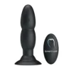 VIBRADOR ROTADOR ANAL CONTROL REMOTO SILICONA RECARGABLE 13CM X 3,5CM