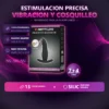 VIBRADOR ANAL RECARGABLE  SILICONA 13CM X 3CM