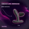 VIBRADOR CONSOLADOR ANAL REMINGTON RECARGABLE SILICONA MULTIFUNCION 11CM X 3CM