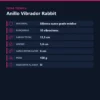 ANILLO VIBRADOR RABBIT I MULTIFUNCION SILICONA