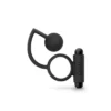 ANAL ADVENTURES PLATINUM - SILICONE ANAL BALL WITH VIBRATING C-RING - BLACK