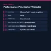 PERFORMANCE - PENETRATOR ANAL PLUG WITH VIBRATING COCK RINGS - INDIGO