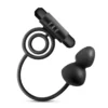 PERFORMANCE - PENETRATOR ANAL PLUG WITH VIBRATING COCK RINGS - INDIGO