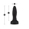 PERFORMANCE PLUS - DRIVE - RIMMING WIRELESS REMOTE CONTROL RECHARGEABLE BUTT PLUG - BLACK