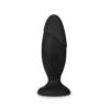 ANAL ADVENTURES PLATINUM - SILICONE ROCKET PLUG - BLACK