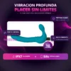 TEMPTASIA - LUNA - STRAPLESS SILICONE DILDO - TEAL