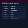 MASTURBADOR VIBRADOR HEDY CON BASE