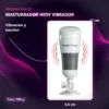 MASTURBADOR VIBRADOR HEDY BASE CON SUCCIÓN