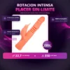 VIBRADOR ROTADOR PENE CLITORIS GOLDEN GUN BW-005003