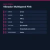 VIBRADOR MULTISPEED PINK 23CM X 4CM