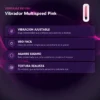 VIBRADOR MULTISPEED PINK 23CM X 4CM