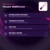 VIBRADOR  MULTIFUNCION ESTIMULACIÓN ACANALADA